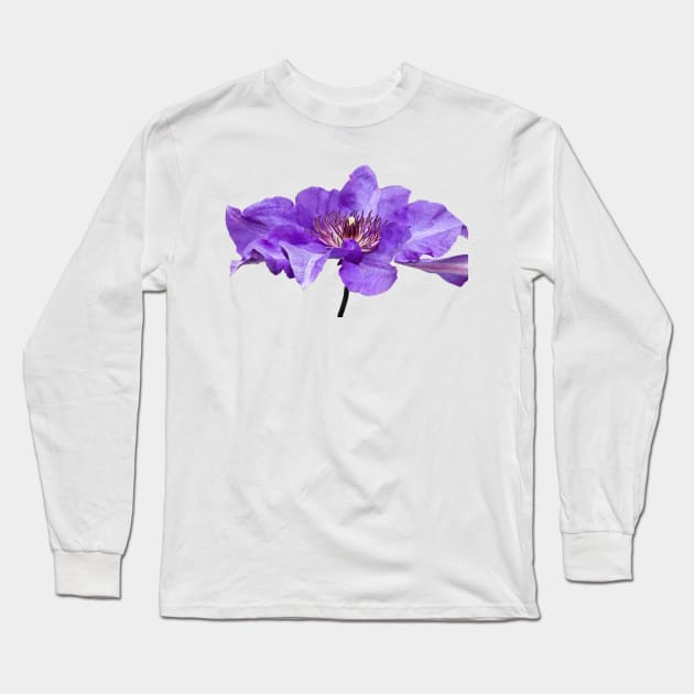 Clematis Long Sleeve T-Shirt by Shirasaya